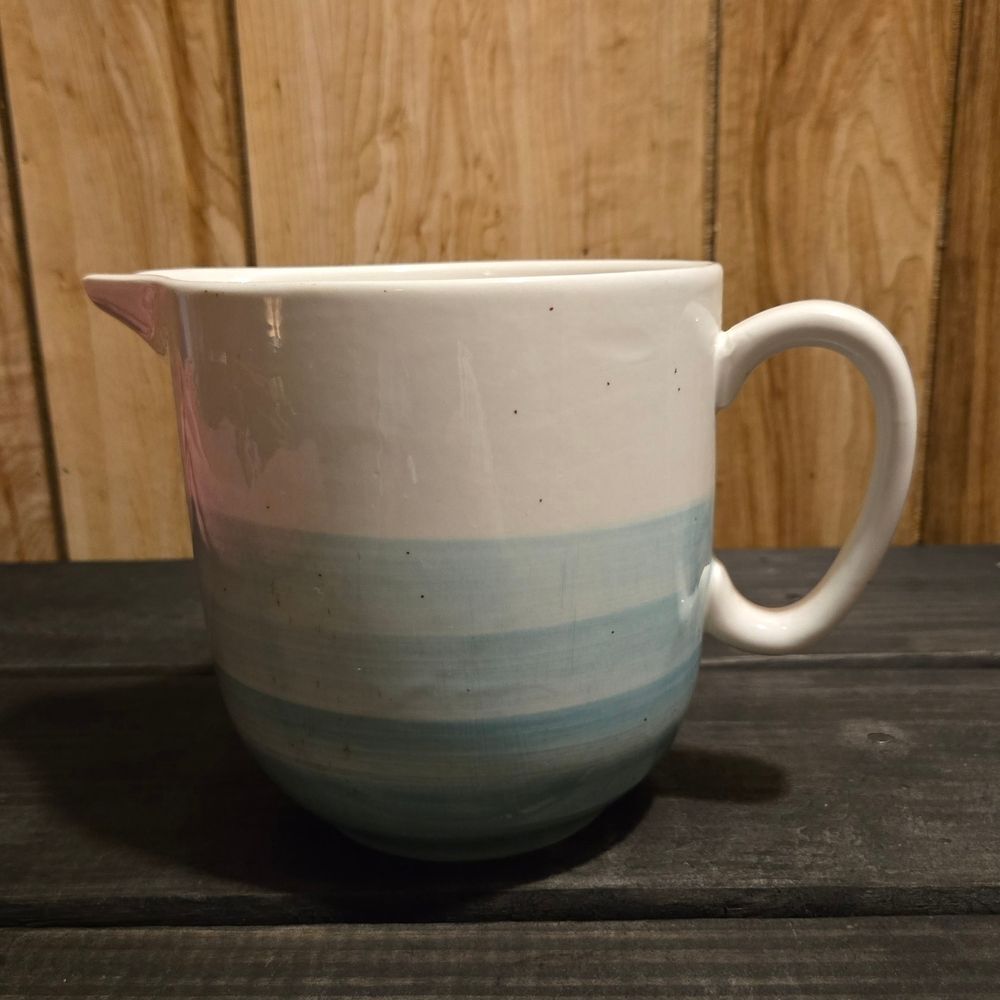 Boston Warehouse Reactive Glaze Pitcher, 44 oz, Aqua - Picture 2 of 6